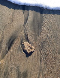 Close-up of sand at beach