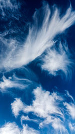 Low angle view of blue sky