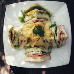 Close-up of food in plate