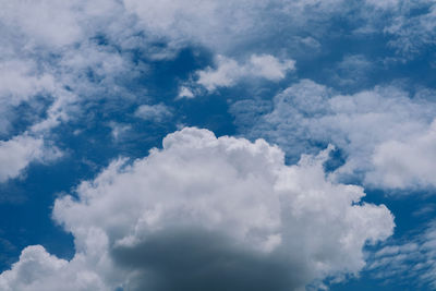 Low angle view of clouds in sky