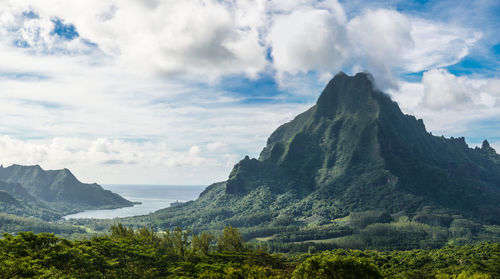 Panoramic view of landscape against sky