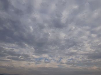 Low angle view of clouds in sky