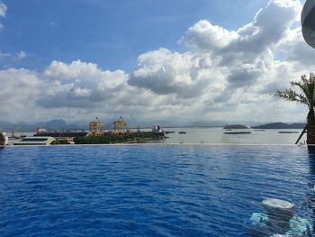 Scenic view of sea against sky