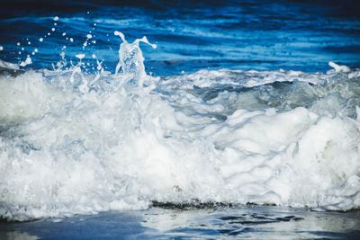Scenic view of sea waves