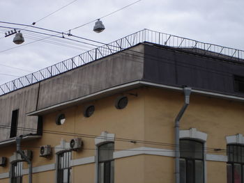 Low angle view of building against sky