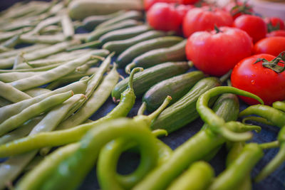 Full frame shot of chili peppers