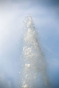 Full frame shot of water splashing against sky