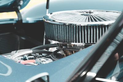 Close-up of vintage car