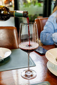 Close-up of drink on table