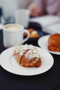 Close-up of breakfast on table