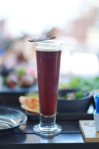 Close-up of coffee on table