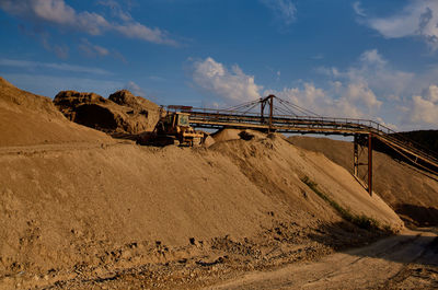 Panoramic shot of bridge against sky