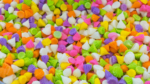 Full frame shot of multi colored candies