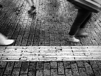 Low section of person standing on ground