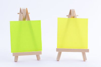 Close-up of multi colored pencils against white background