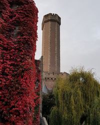 Low angle view of historical building against sky