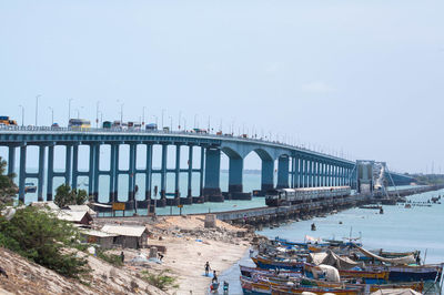 Indias lagest bridge in rameswaram india