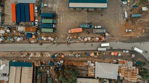 Aerial view of the industrial area in dar es salaam