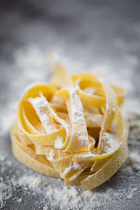 Close-up of yellow cake