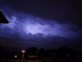 Scenic view of sky at night