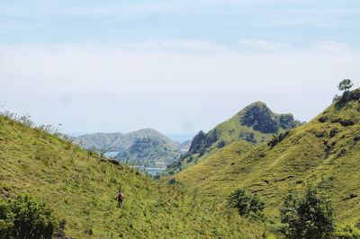 Mountain view on the western part of flores island, indonesia.