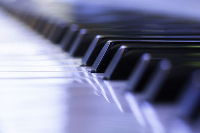 Close-up of piano