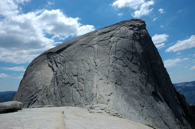 Rock formation against sky