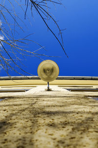 Low angle view of clear blue sky