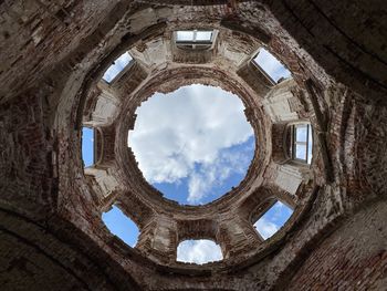 Low angle view of historical building