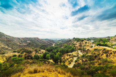 Scenic view of landscape against sky