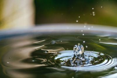 Close-up of splashing water