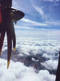 Aerial view of cloudscape