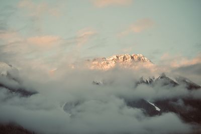 Low angle view of clouds in sky