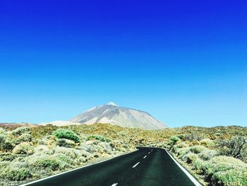 Road passing through mountain