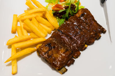 Close-up of food on plate