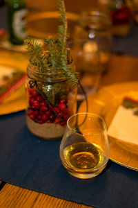 Close-up of drink on table