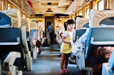 People in train