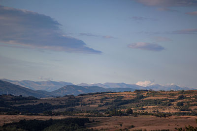 Scenic view of landscape against sky