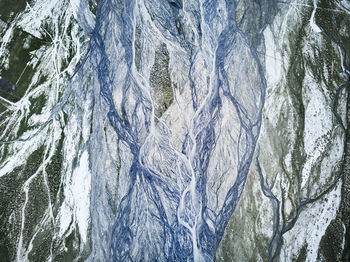 Full frame shot of frozen water