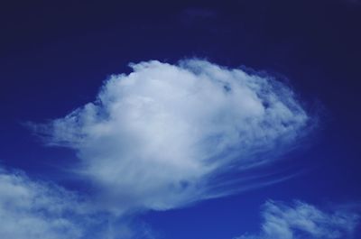 Scenic view of clouds in blue sky