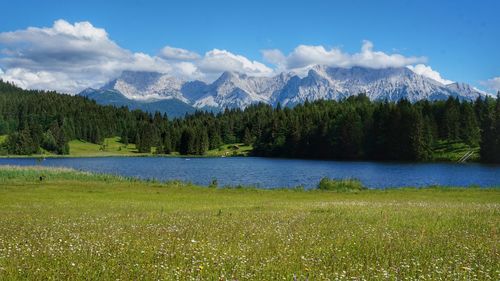 Geroldsee with alpine panorama