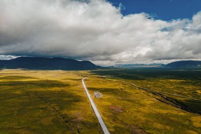 Scenic view of landscape against sky