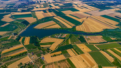 High angle view of cityscape