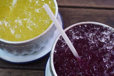 Close-up of drink on table