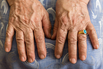 Close-up of hands