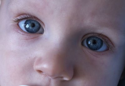 Close-up portrait of cute baby