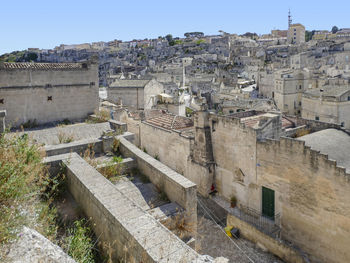 Impression around matera in the region of basilicata in southern italy