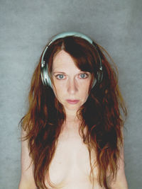 Portrait of young woman