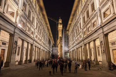 People in city