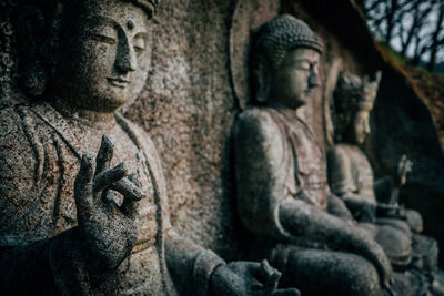 Close-up of buddha statue